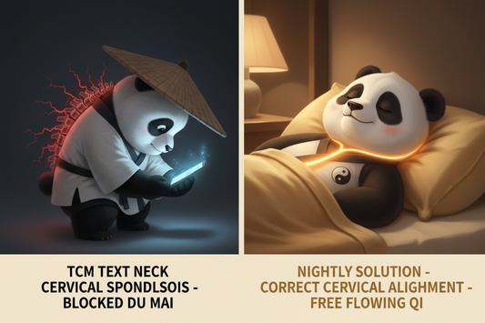 Text Neck and Cervical Spondylosis: TCM Explains the Screen Age's Most Common Injury — and How the Taiji Way of Sleep Can Reverse It