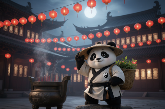Shanghai City God Temple at dusk — incense smoke rising in the ancient courtyard, a 700-year sanctuary for releasing the day's anxiety before sleep