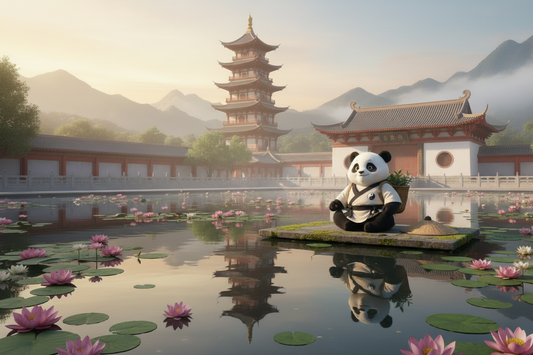 TaijiPanda AFENG at Donglin Temple, Mount Lu — Pure Land Buddhism, Amitabha nembutsu, and the visualisation pathway to deep sleep