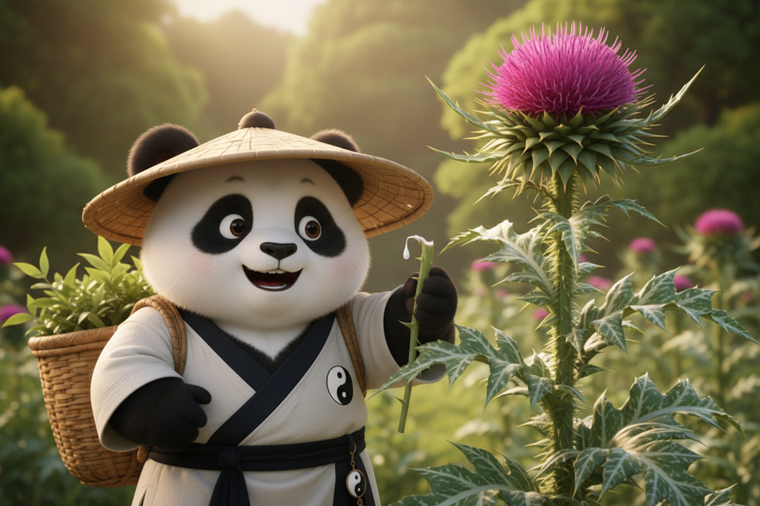 Shuifeiji (Silybum marianum): The Milk-Weeping Thistle That Guards the Liver and Clears the Night