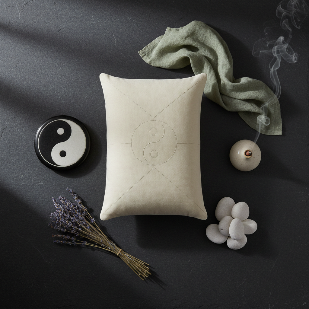 Taiji Adaptive Pillow — Flat Lay