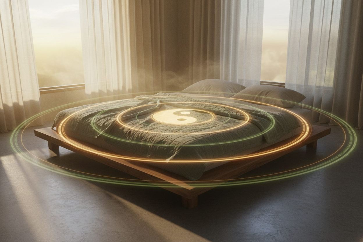 Taiji Gravity Blanket Pro — Dawn Energy Scene