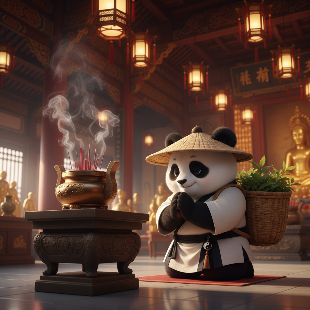 TaijiPanda AFENG 寺庙祈福主图